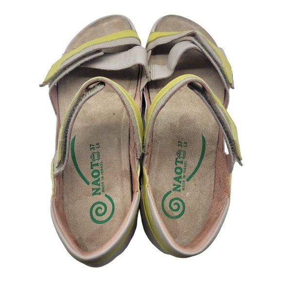 Naot Shoes Womens Size 37 Multicolor Karawa Leather Adjustable Sandals Casual - Picture 8 of 11
